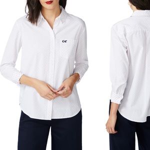 Court and Rowe Clip Dot Button Down shirt